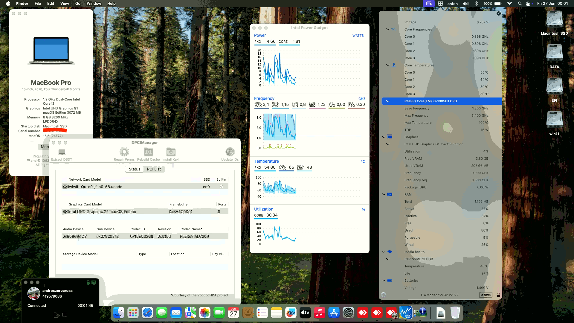 Success Hackintosh macOS Sequoia 15.5 Build 24F74 in Infinix INBook X1 XL11